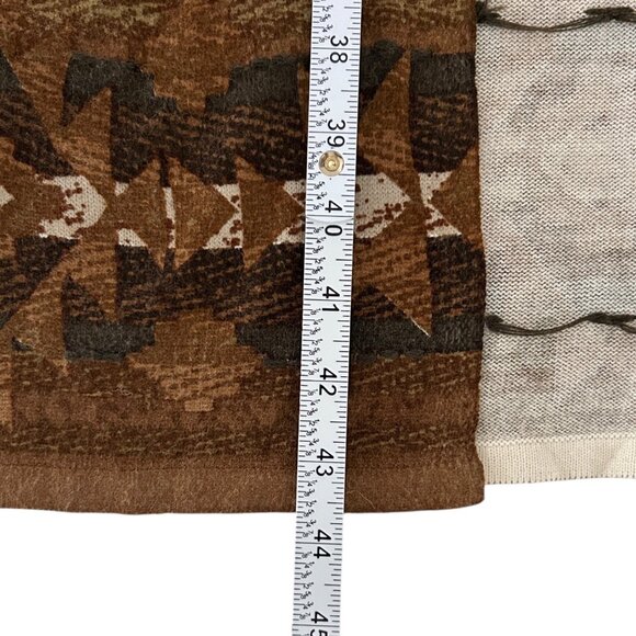 Double D Ranch Embroidered Native American Chief Western Cardigan Vest Duster S - Picture 9 of 15